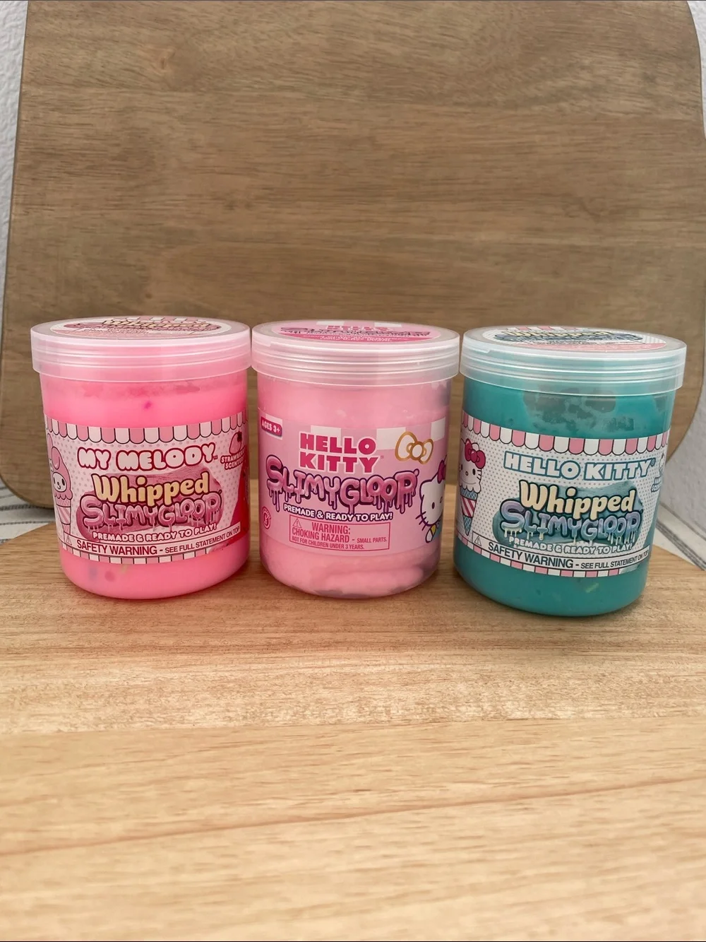 SALE! 50% Off NWT Hello Kitty Whipped Slime - Pink & Teal Set of 3